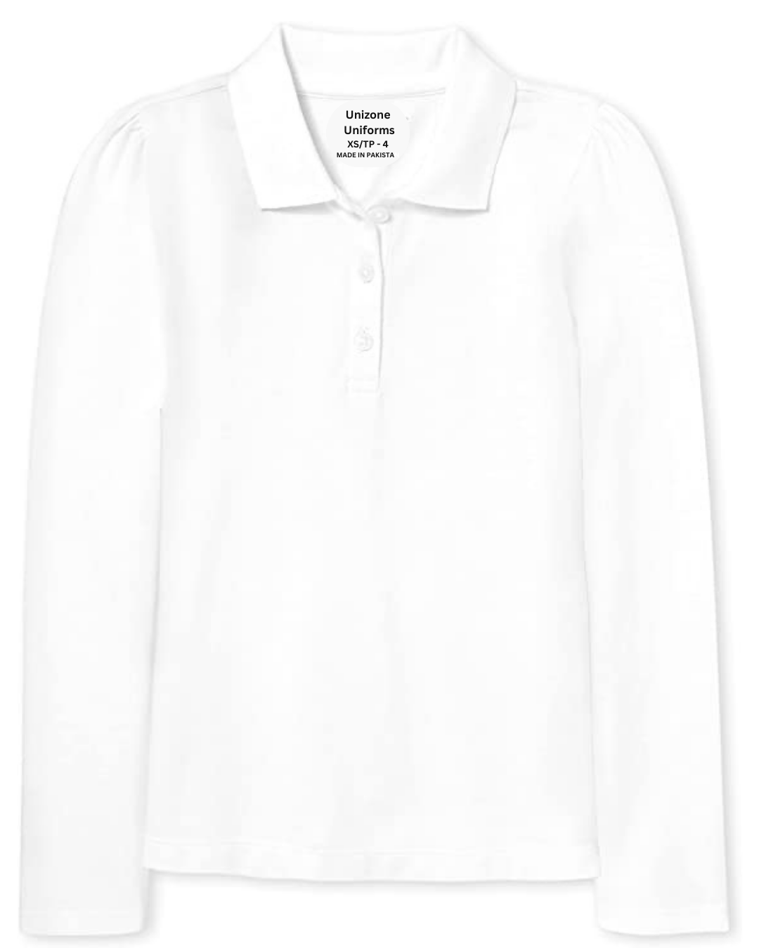 The Children s Place Girls My Favorite Long Sleeve Uniform Ruffle Polo